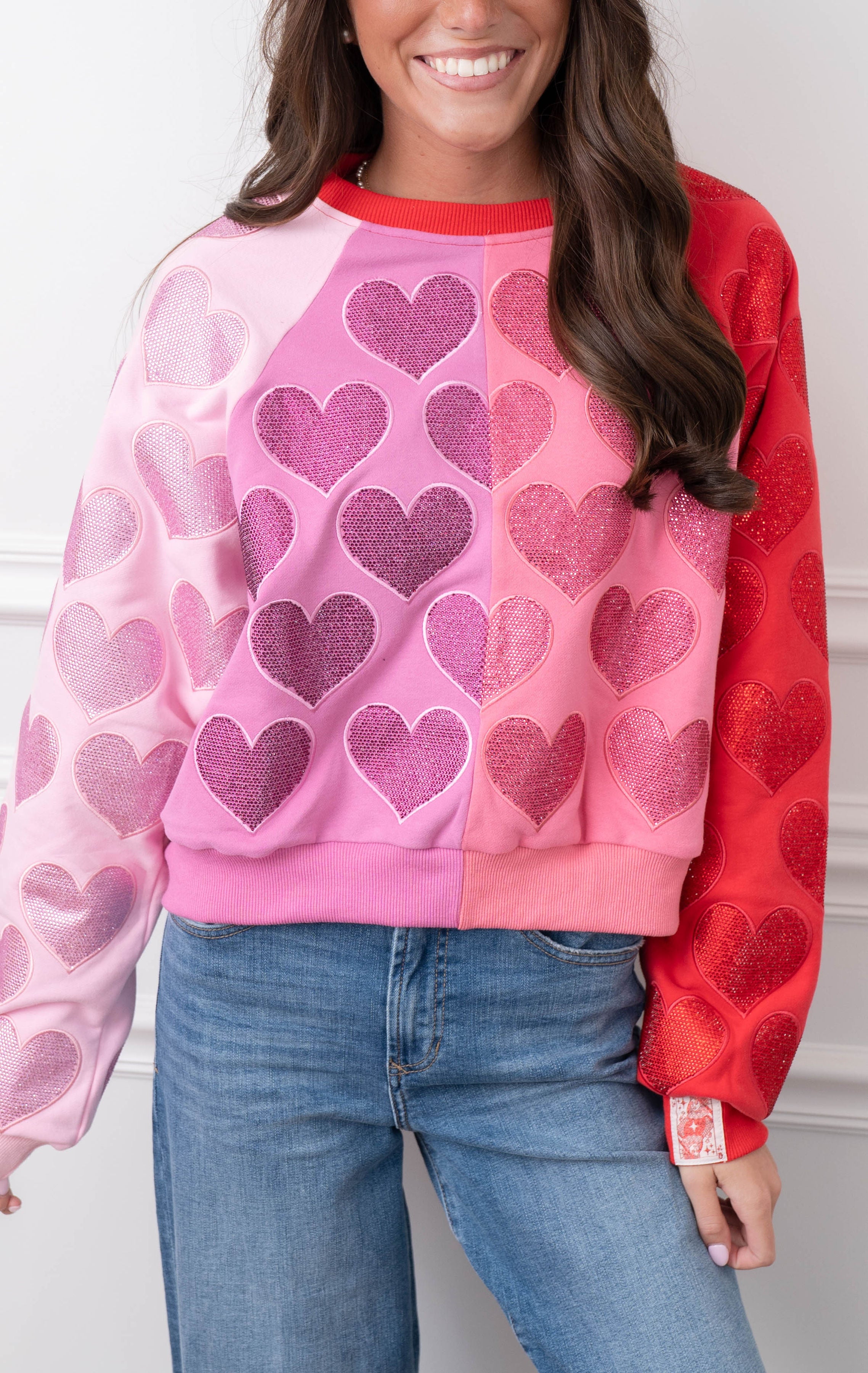Queen of Sparkles Colorblock Sweatshirt