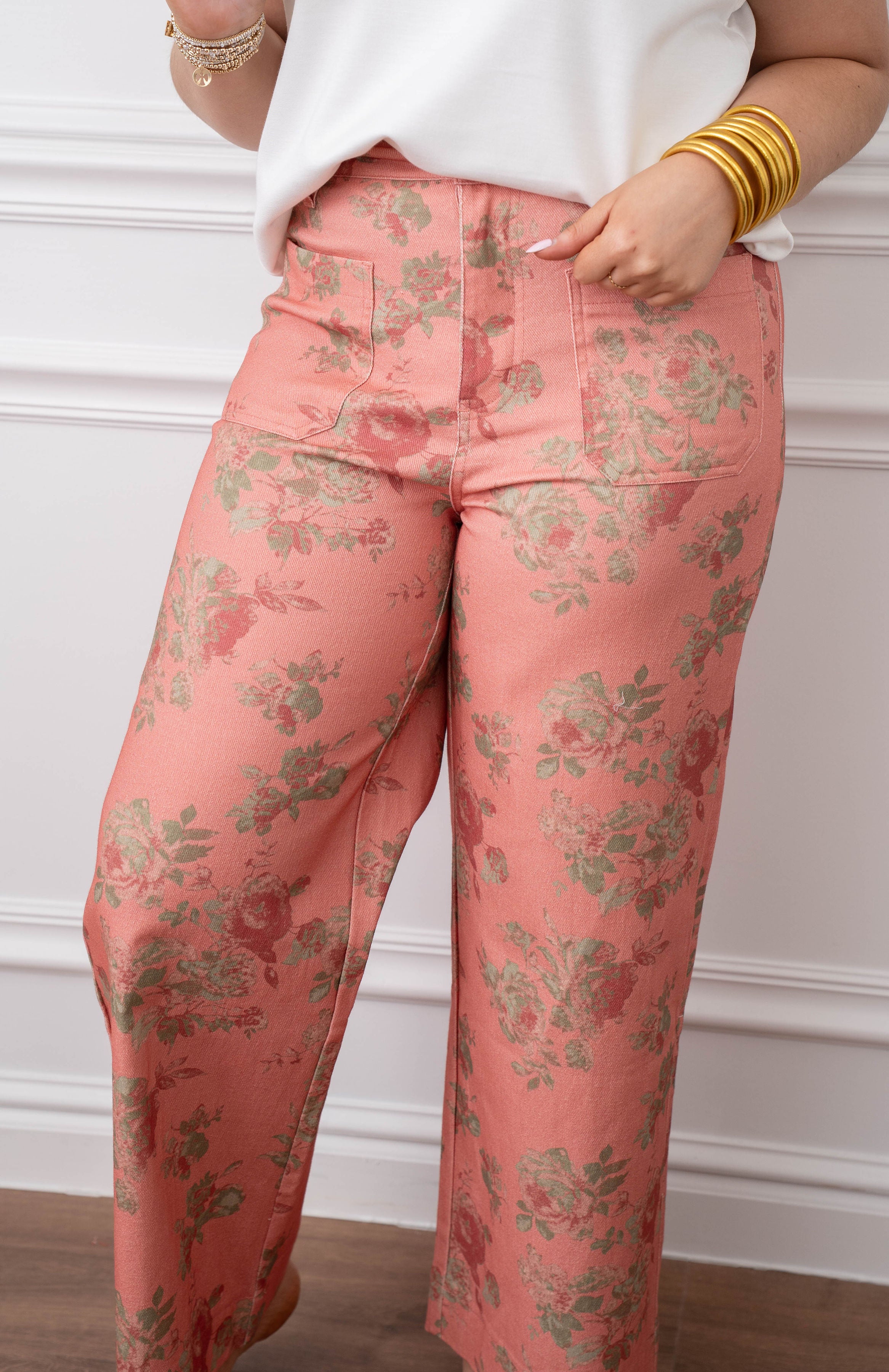Penelope Pink Floral Pant