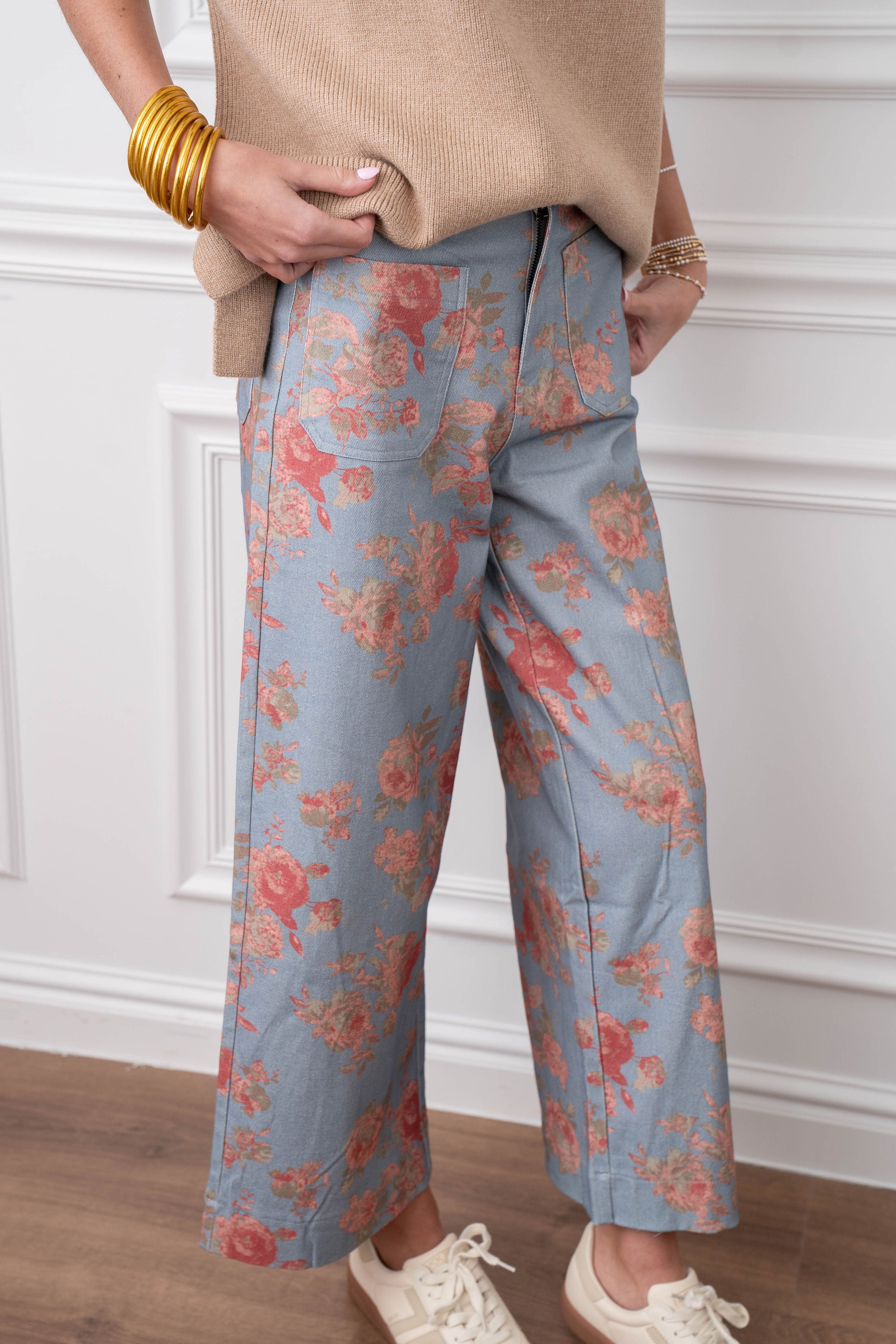 Penelope Floral Blue Pant