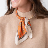 Sonia Scarf Necklace/ Orange