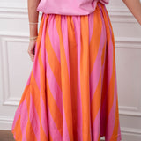 Free People Pink Combo Skirt