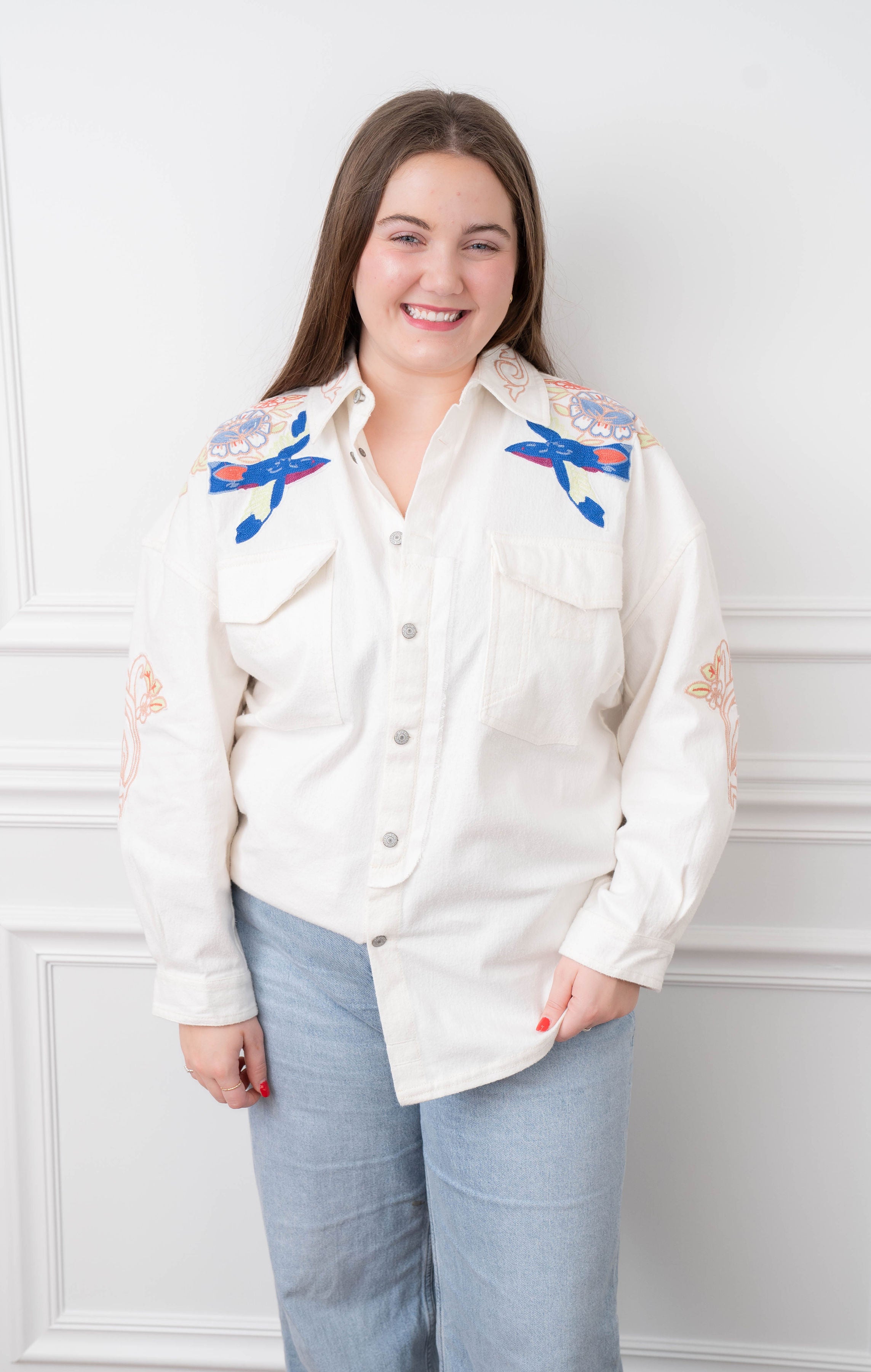 Free People Bird Ivory Jacket