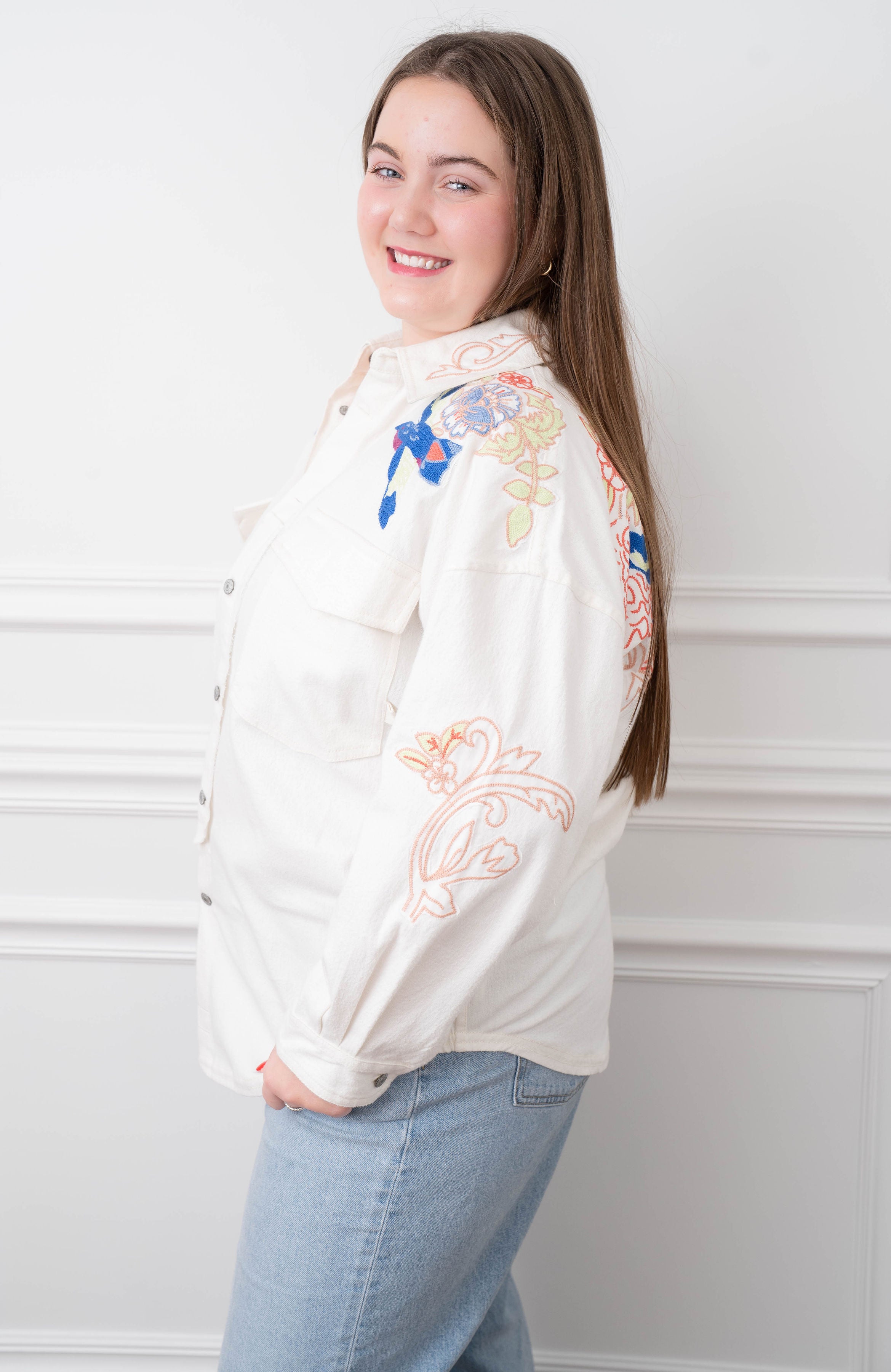 Free People Bird Ivory Jacket