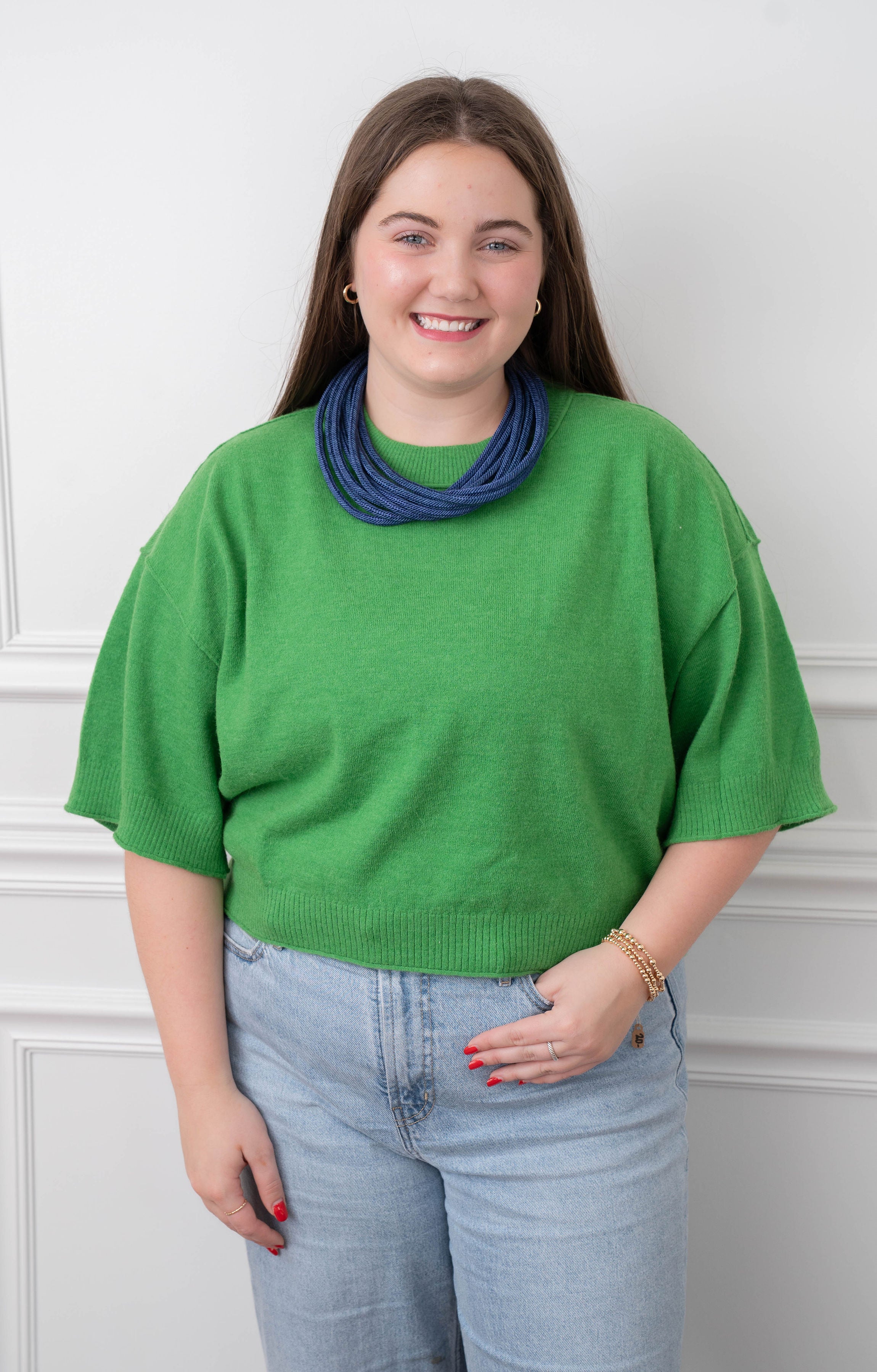 The Betty Sweater in Lime