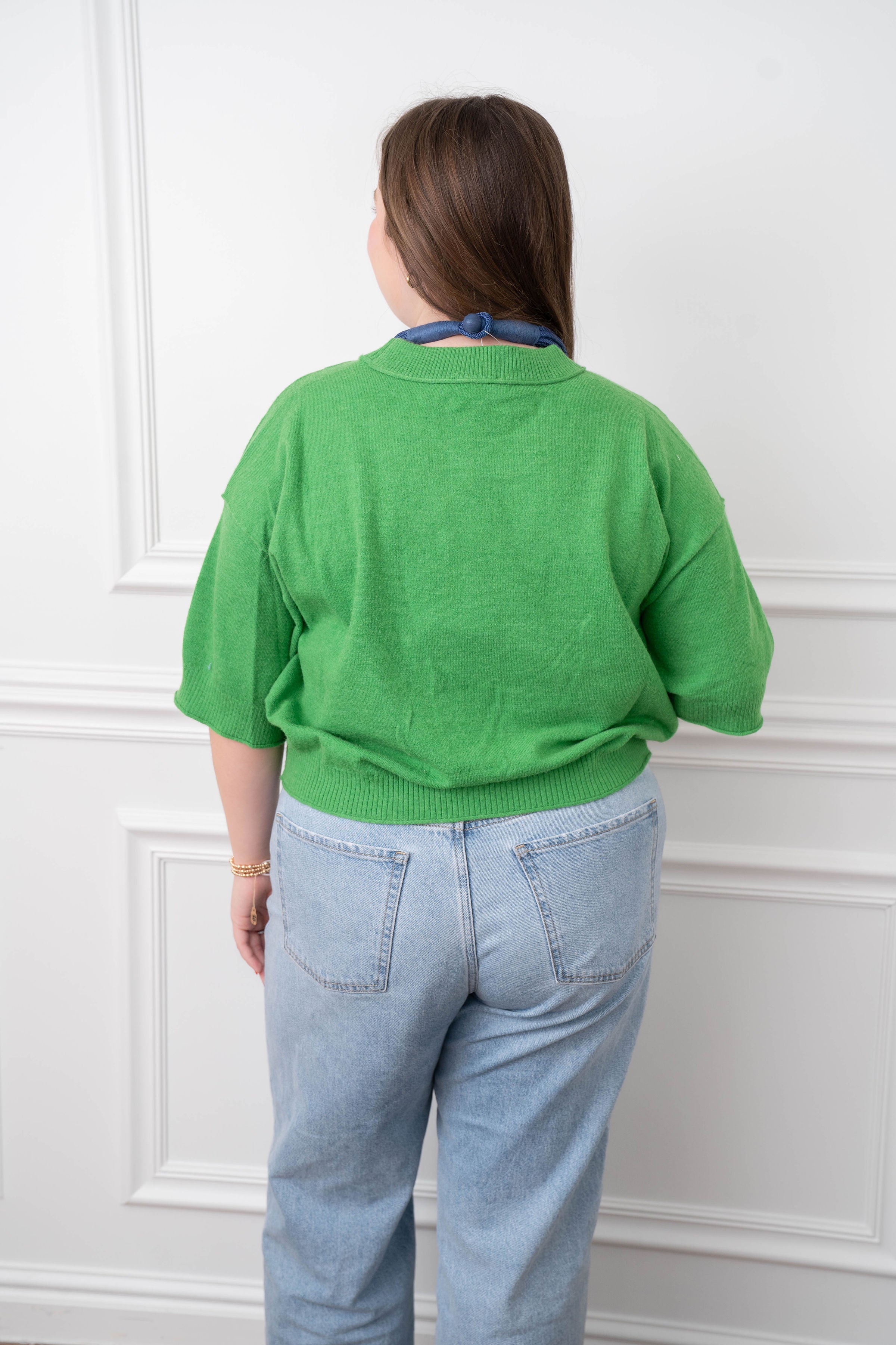 The Betty Sweater in Lime