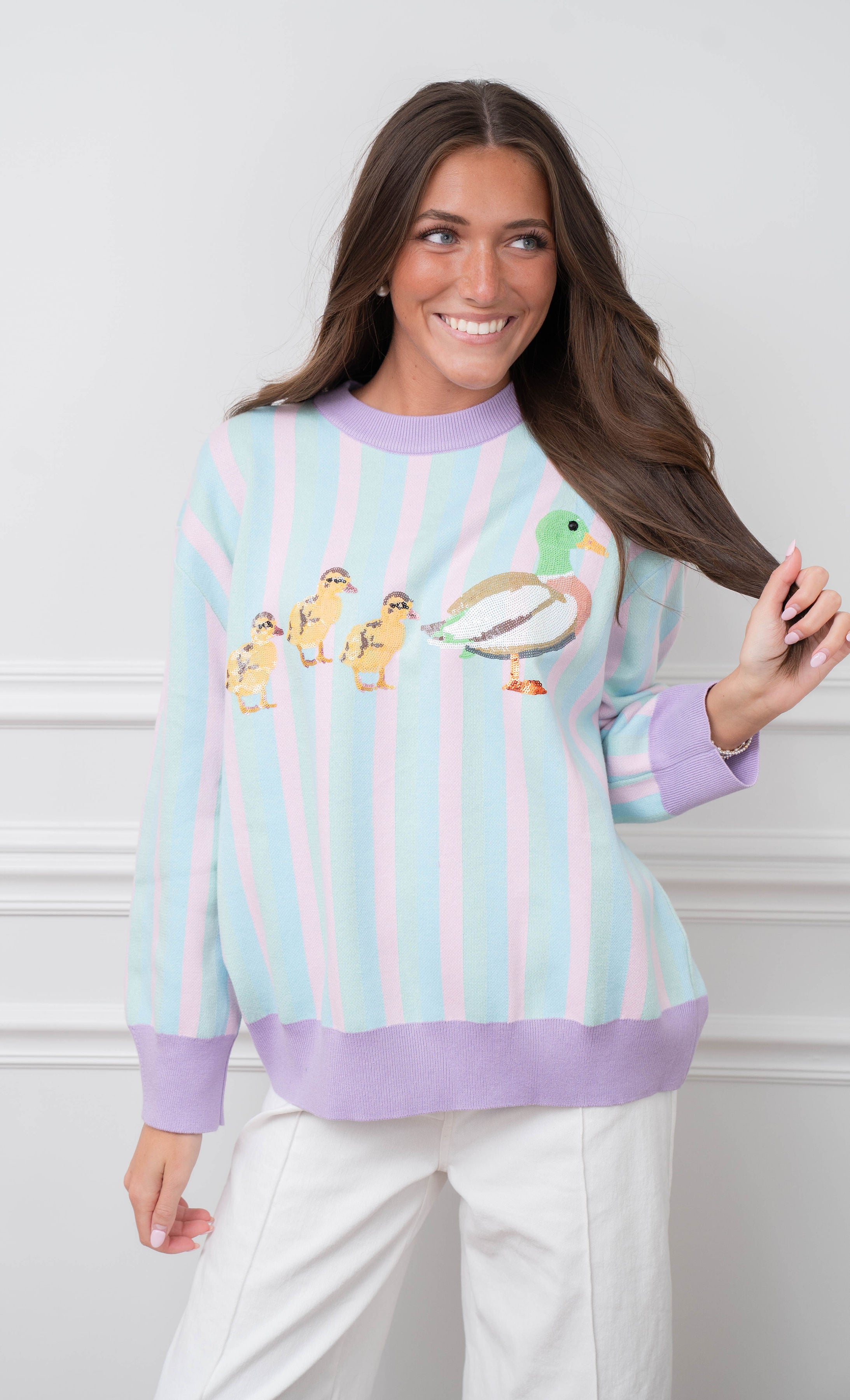 Queen of Sparkles Duck Sweater