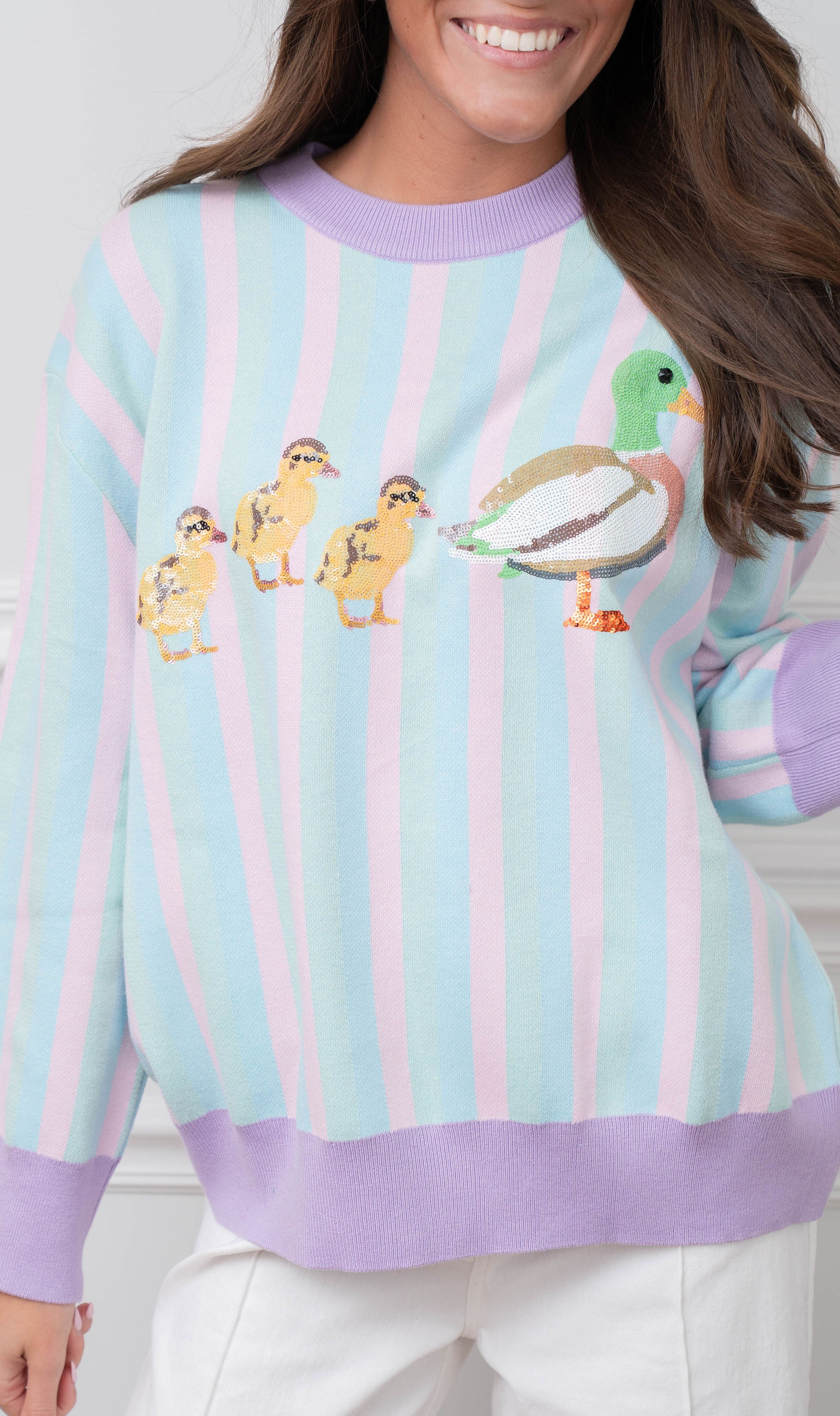 Queen of Sparkles Duck Sweater