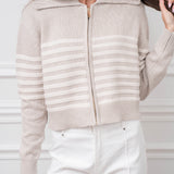 Z Supply Sweater Jacket Natural Heather