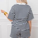 Navy Stripe Set