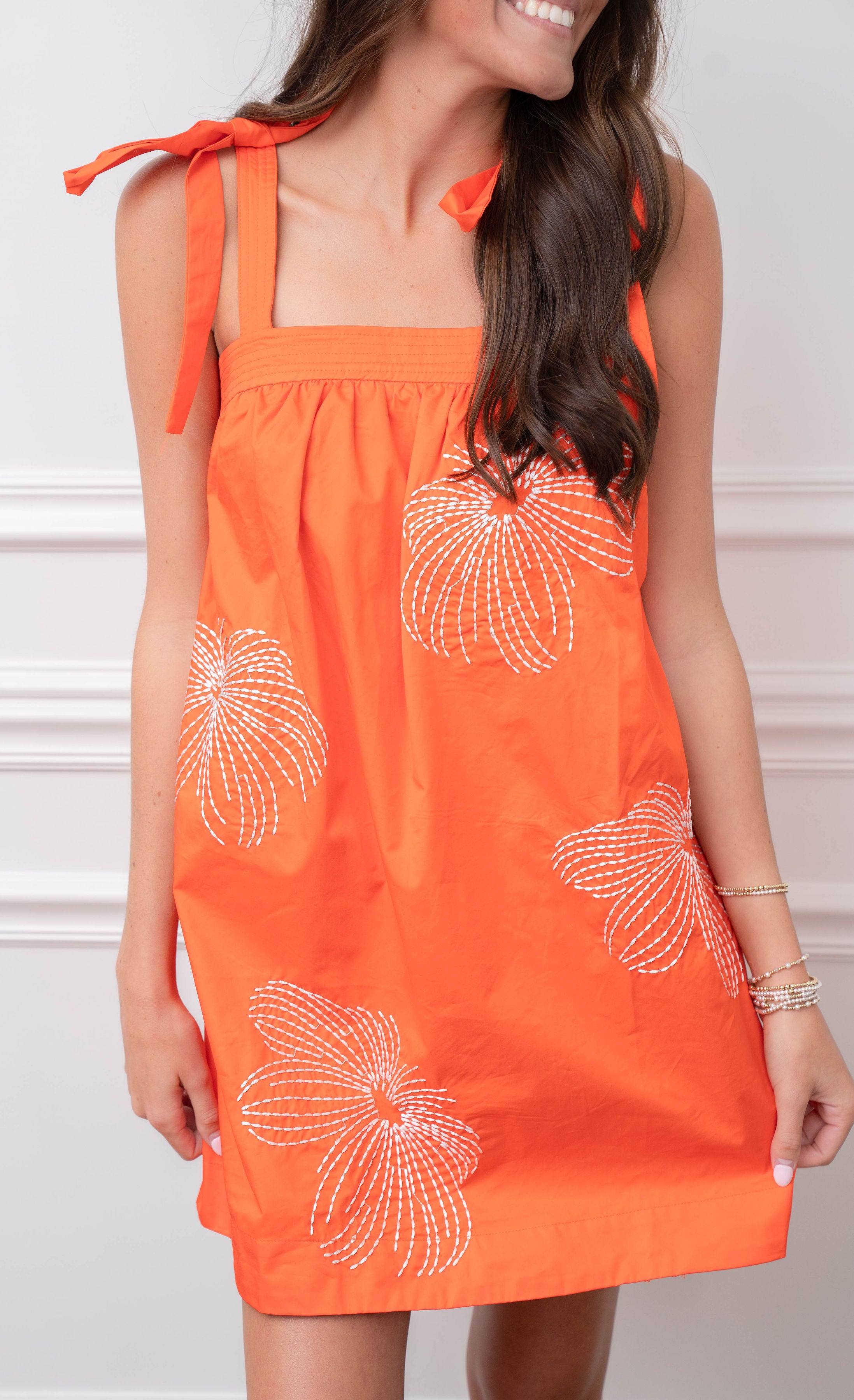 Studio Orange Flower Sundress