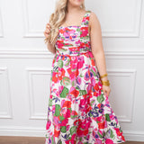 Garden Party Floral Midi Dress