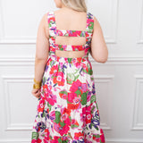 Garden Party Floral Midi Dress