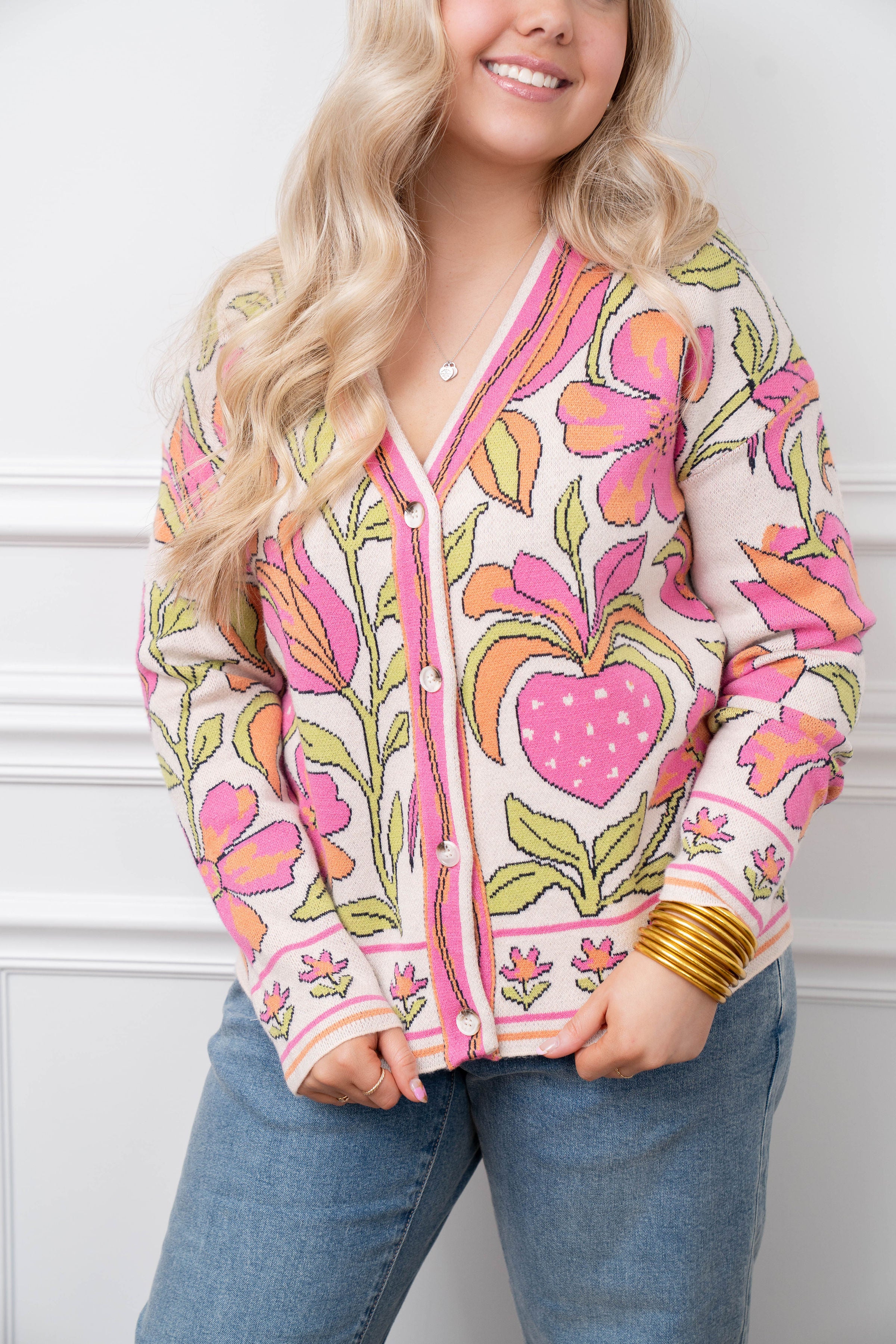 Floral Colorful Cardigan