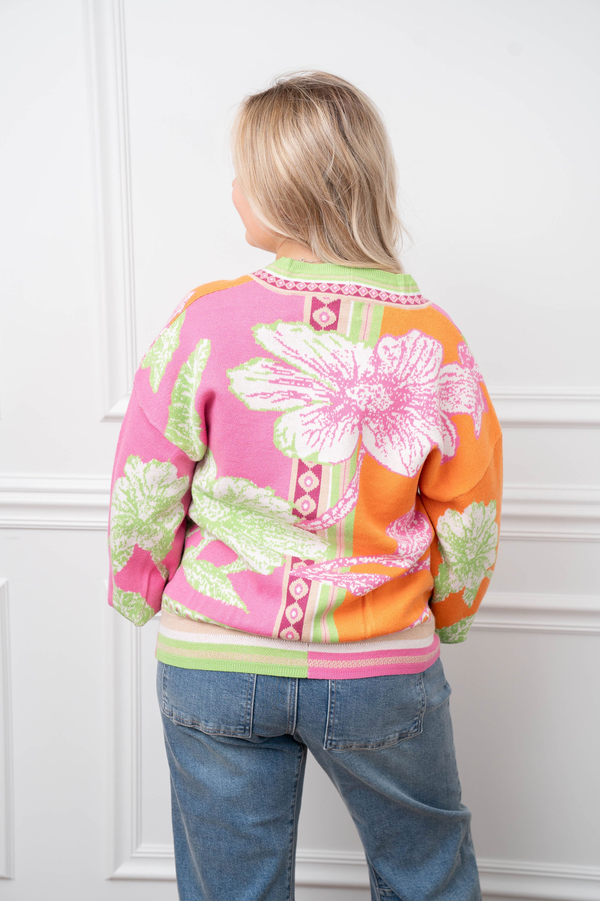 Floral Button Down Cardigan