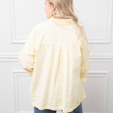 Free People Banana Cream Button Blouse