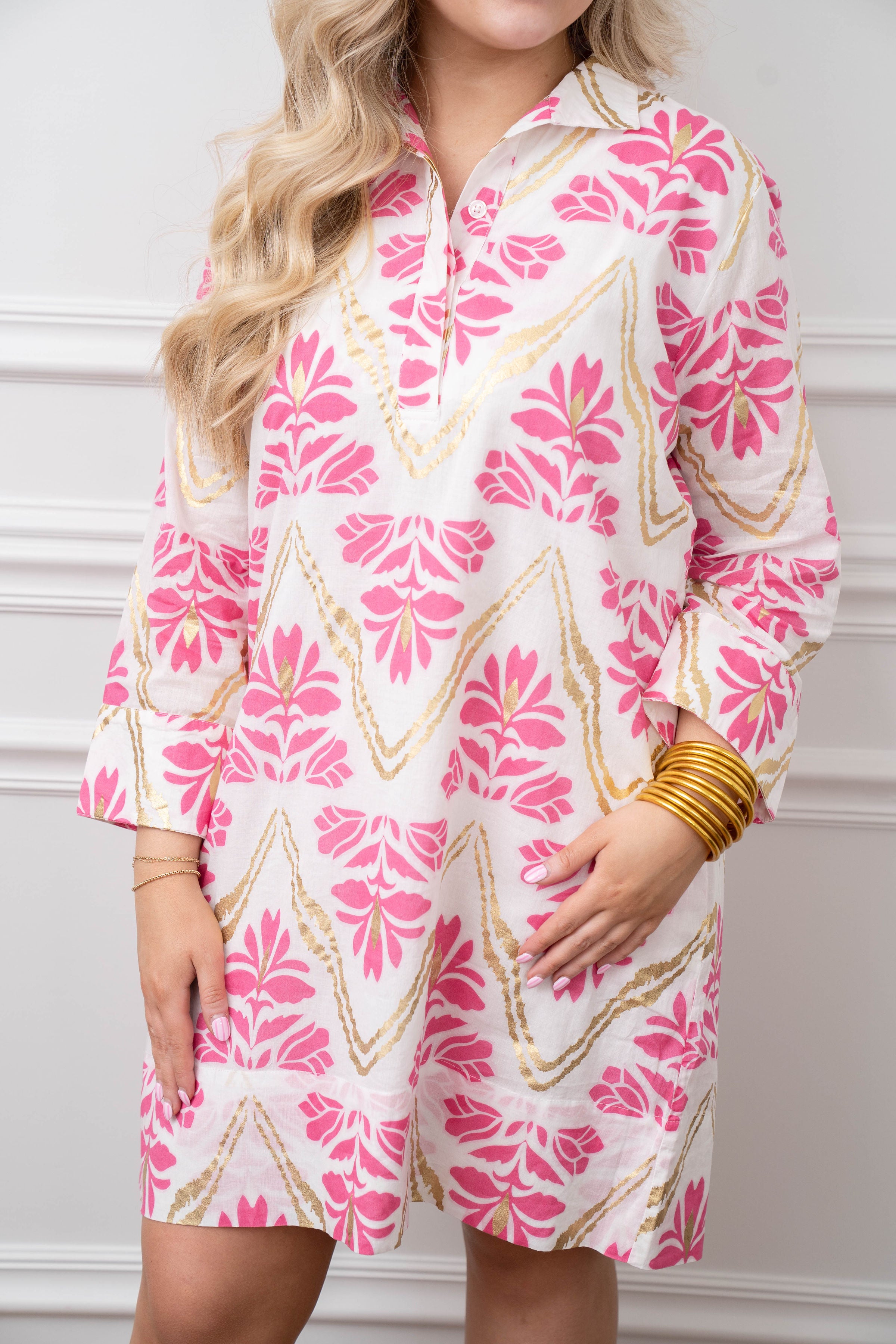 Jude Connally Helen Gilded Flora White/Gold