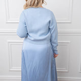 Sky Blue Midi Dress