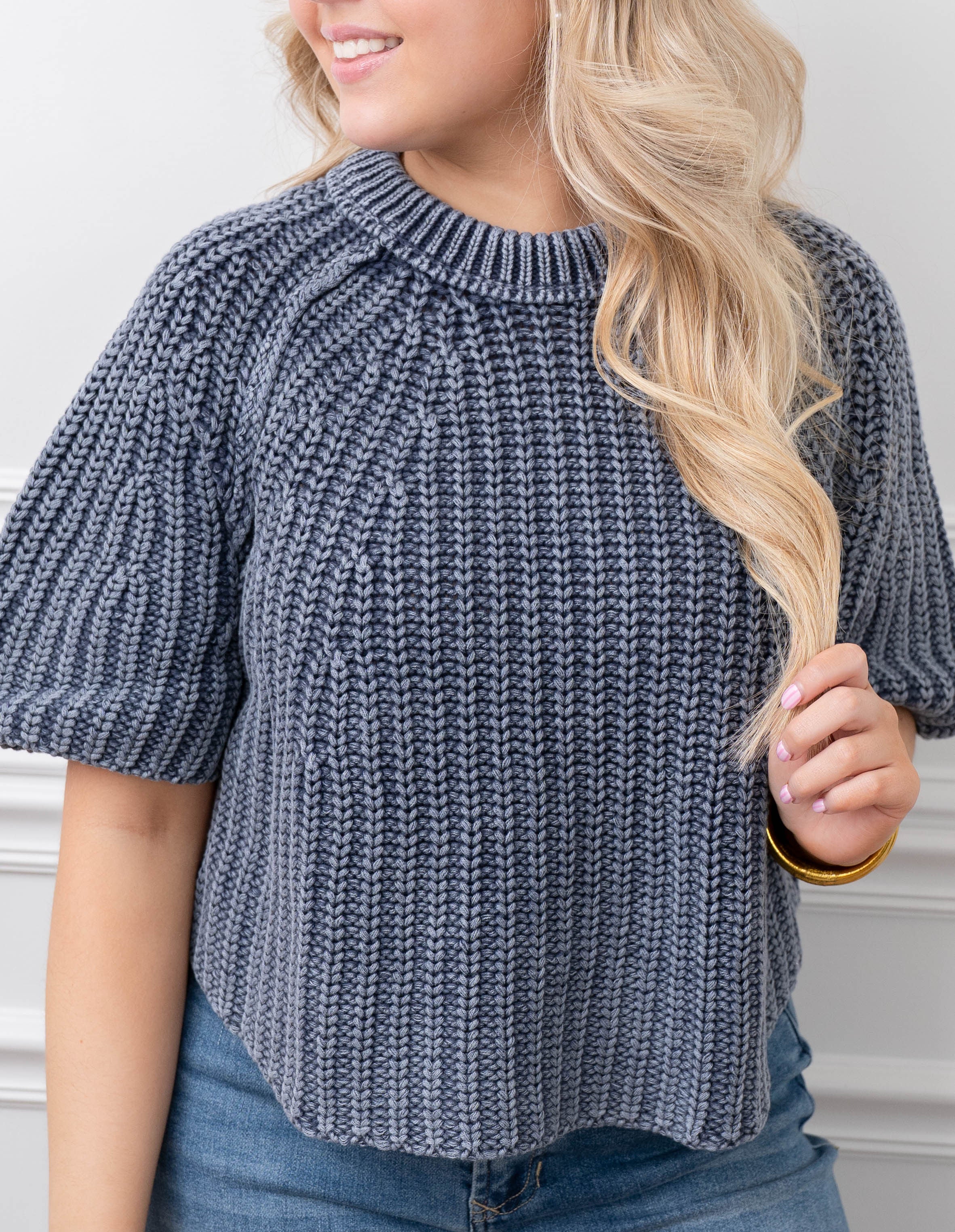 Free People Navy Academy Sweater