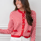 Geo Print Cardigan