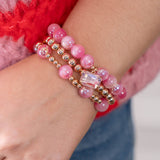 Pink Bobble Bracelet