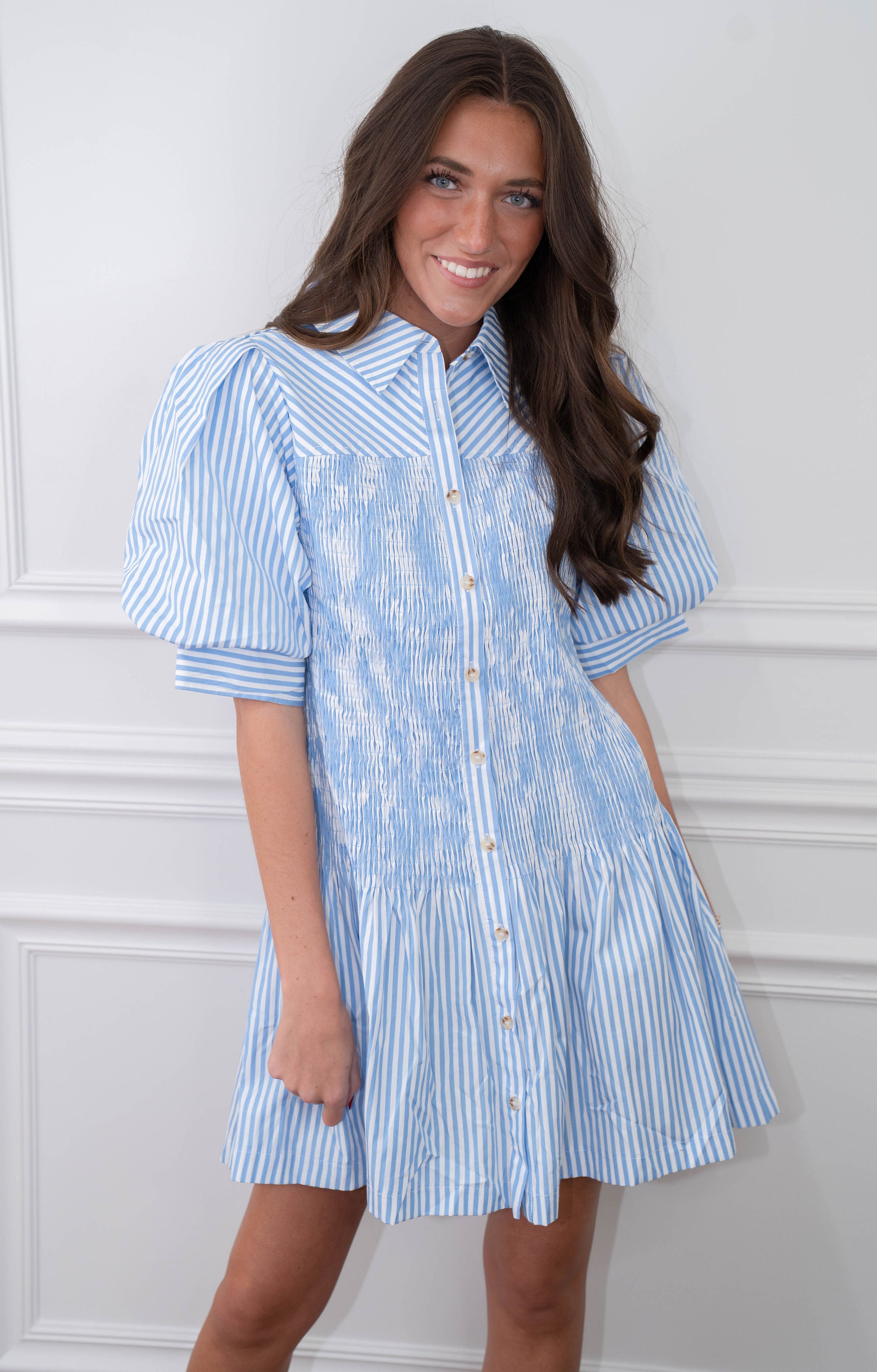 Caroline Smocked Dress