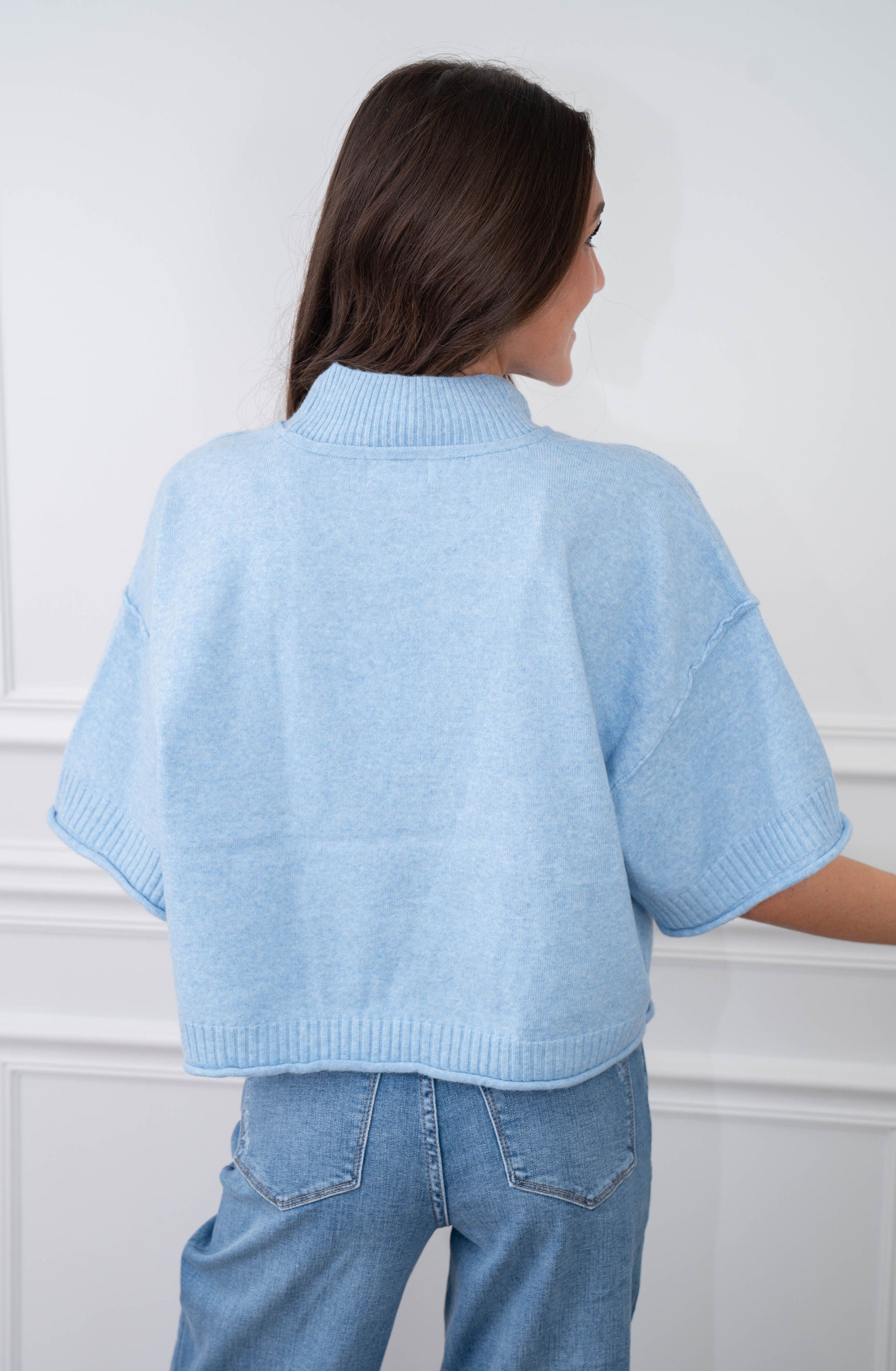 Ella Ice Blue Sweater