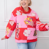 Queen of Sparkles Checkered Icon Sweatshirt