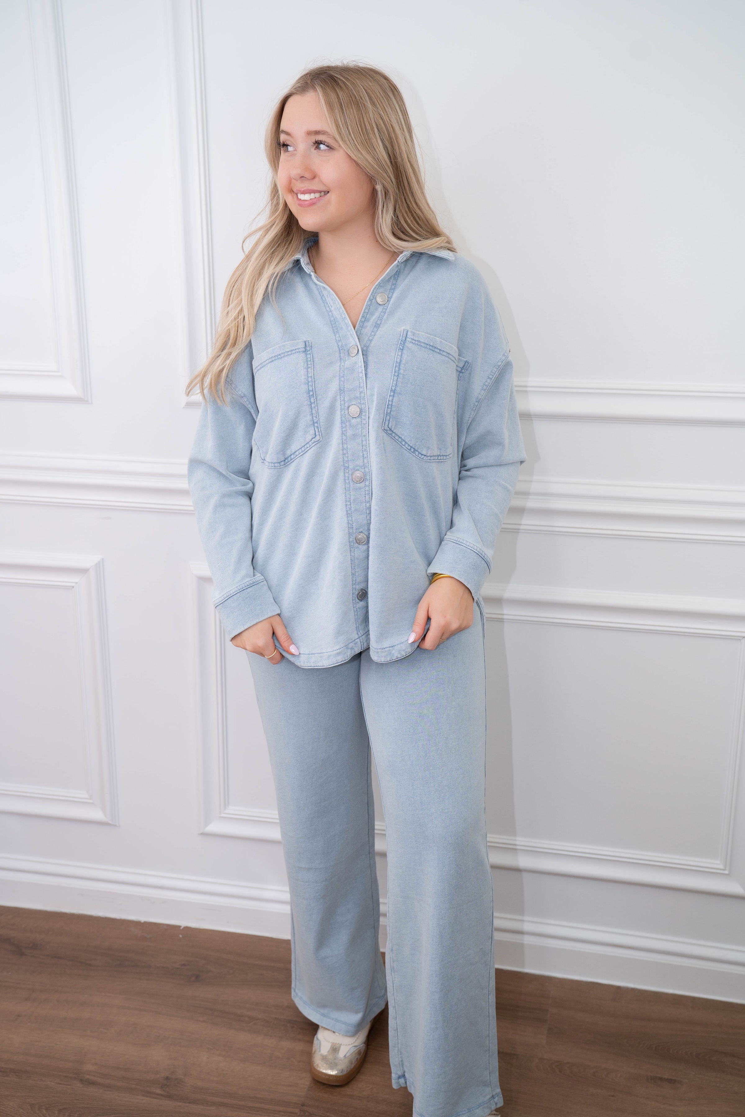 Z supply All Day Knit Denim Jacket