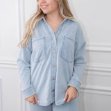 Z supply All Day Knit Denim Jacket