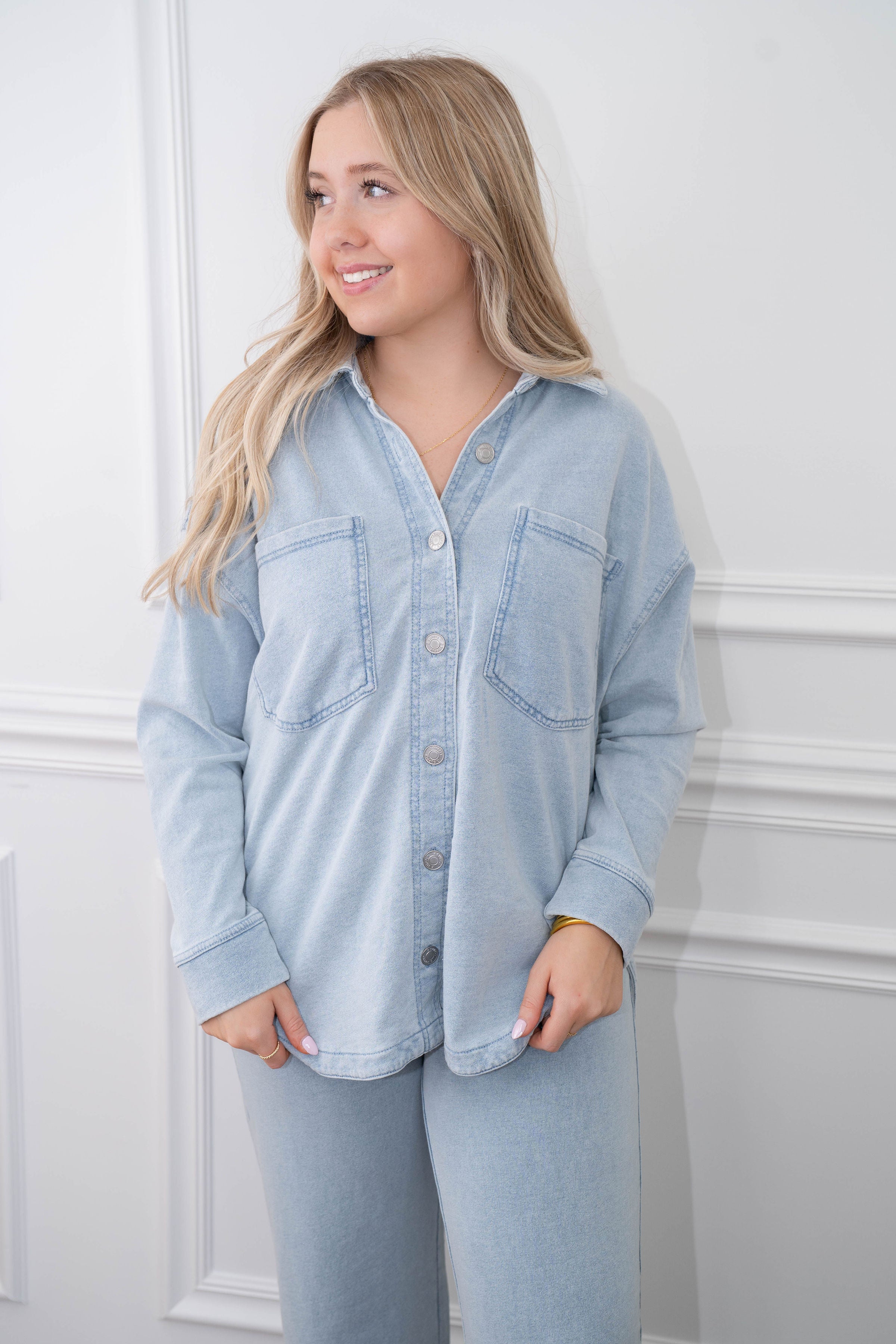 Z supply All Day Knit Denim Jacket