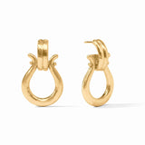 Saratoga doorknocker earring gold