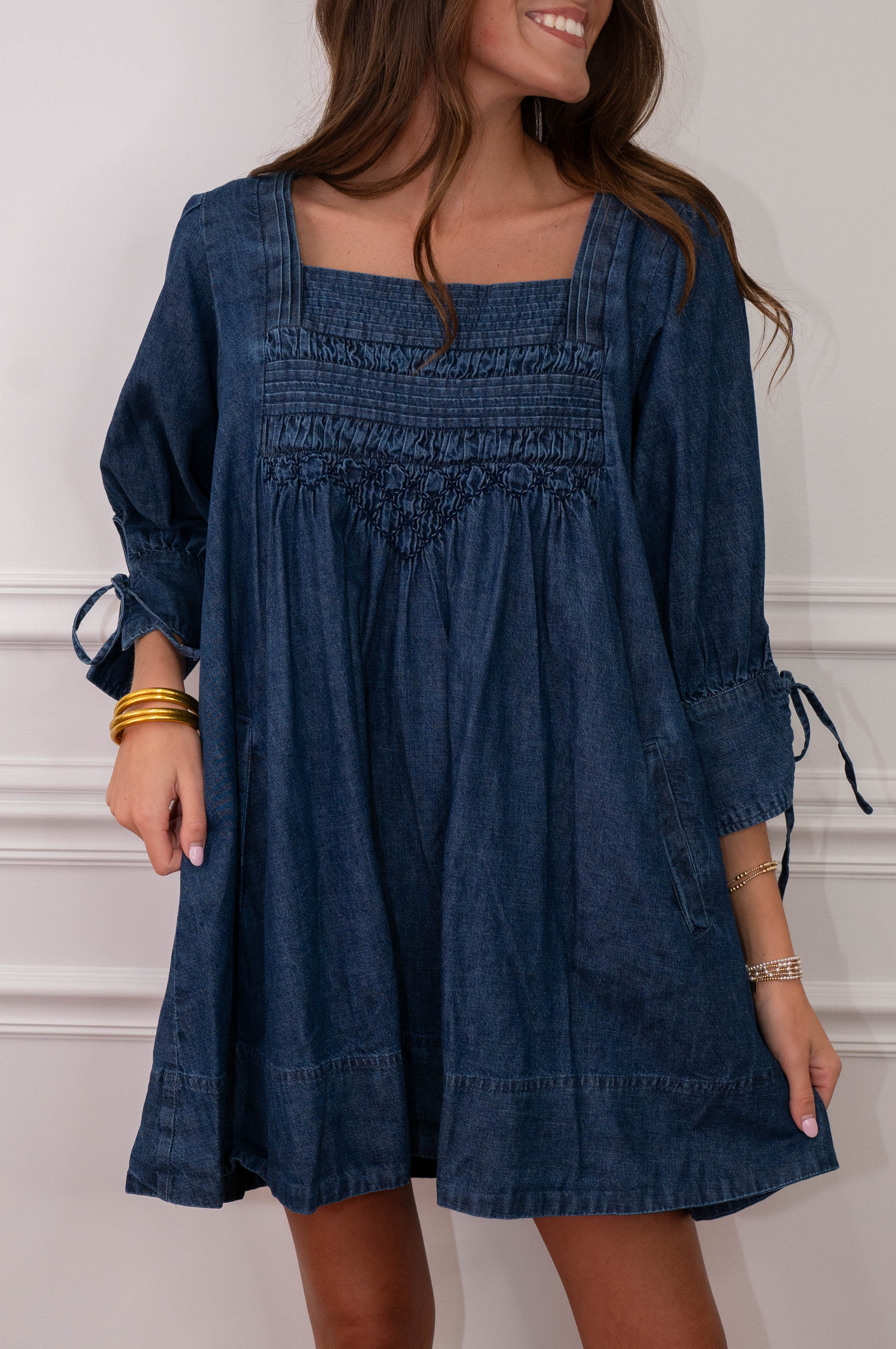Free People Midnight Denim Dress
