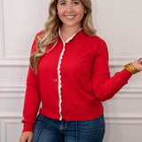 Tango Red Cardigan