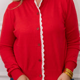 Tango Red Cardigan