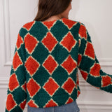 Harlequin Sherpa Cardigan