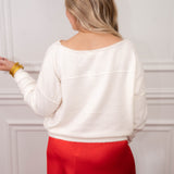 Free People Ivory Combo Sweater