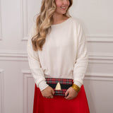 Free People Ivory Combo Sweater