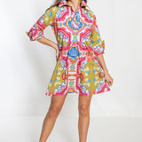 House of MBR Surcie Blythe Empire Short Dress