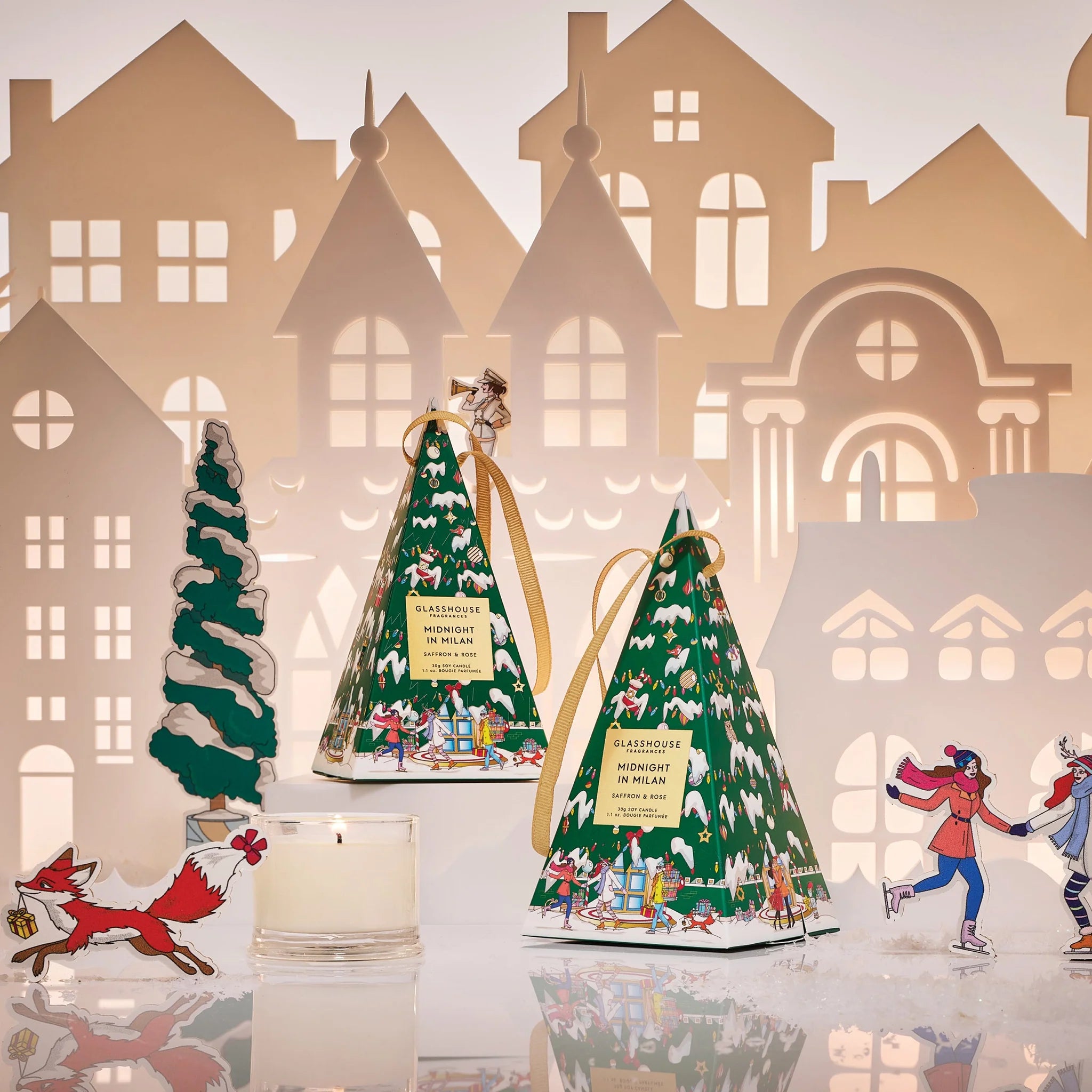 Glasshouse Midnight in Milan Bauble Candle GIft