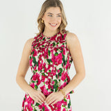 Olivia Top Bougainvillea