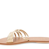 Beach Cali Gold Leather Sandal
