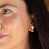Belle Mixed- Pearl &Gold Earring