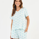 Mary Square Meadow Dreams- Blue Alli Short Set