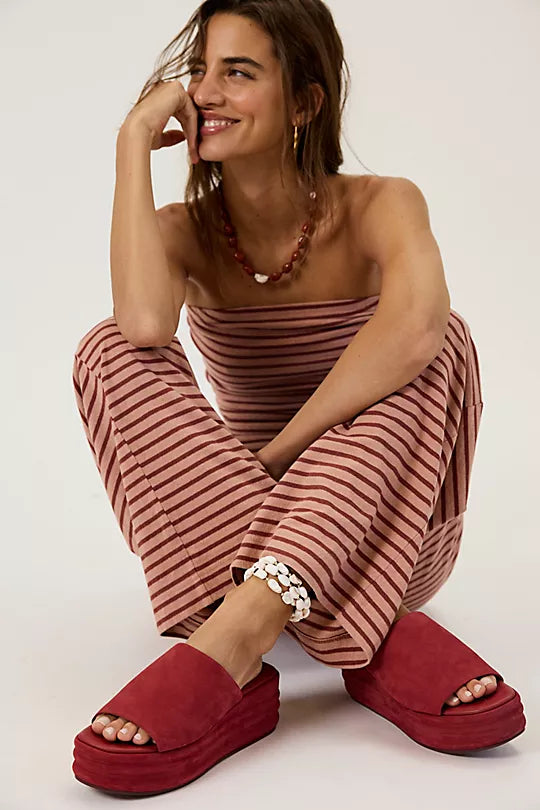 Free People Harbor Flatfrom Cherry cola