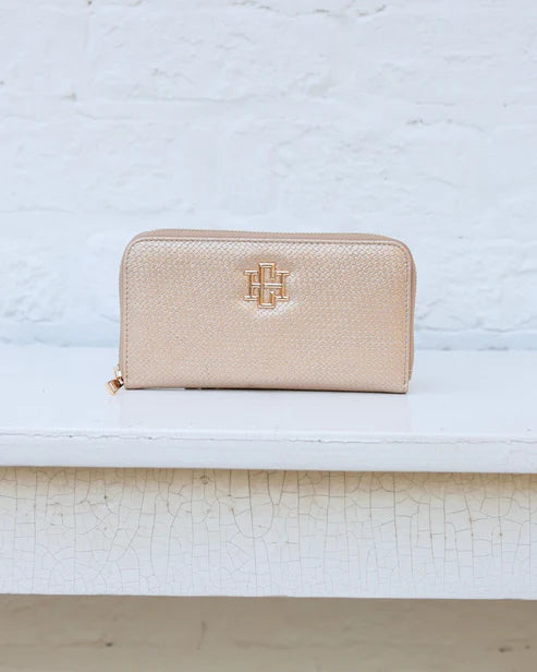 Penelope Wallet Woven Gold