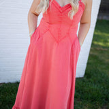 Free People Sour Sweet Red Dress