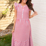 Mary Square Riley Gingham Dress
