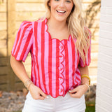 Sweetheart Scallop Top