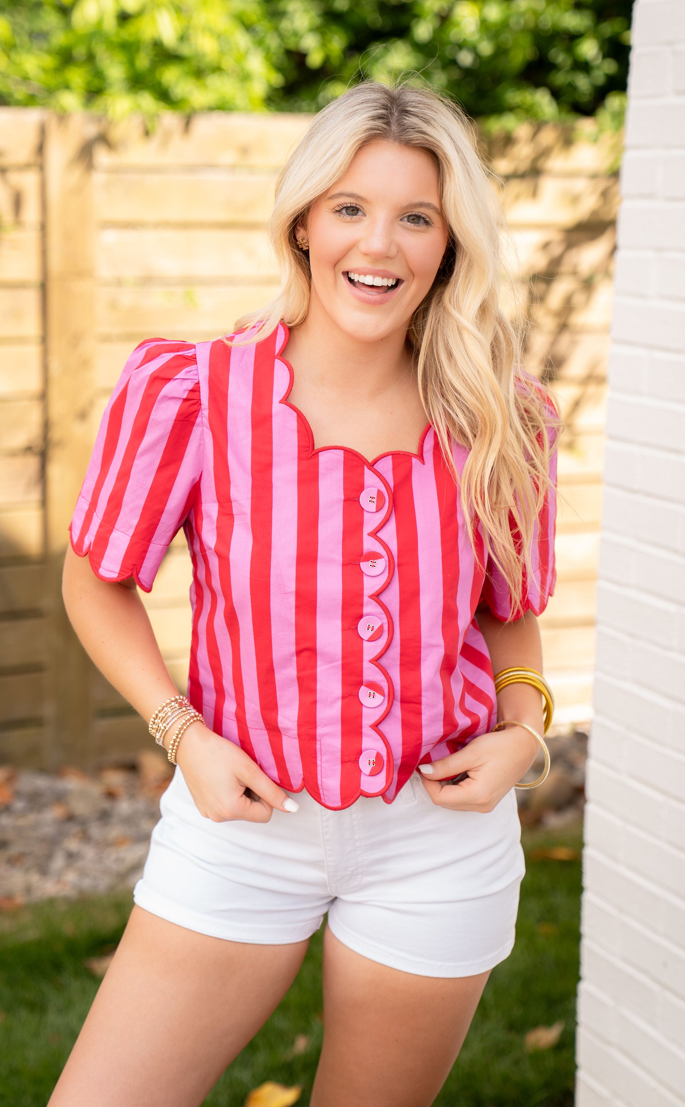 Sweetheart Scallop Top