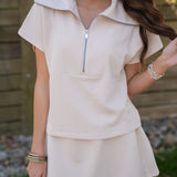SPANX Toasted Coconut Rib Skort